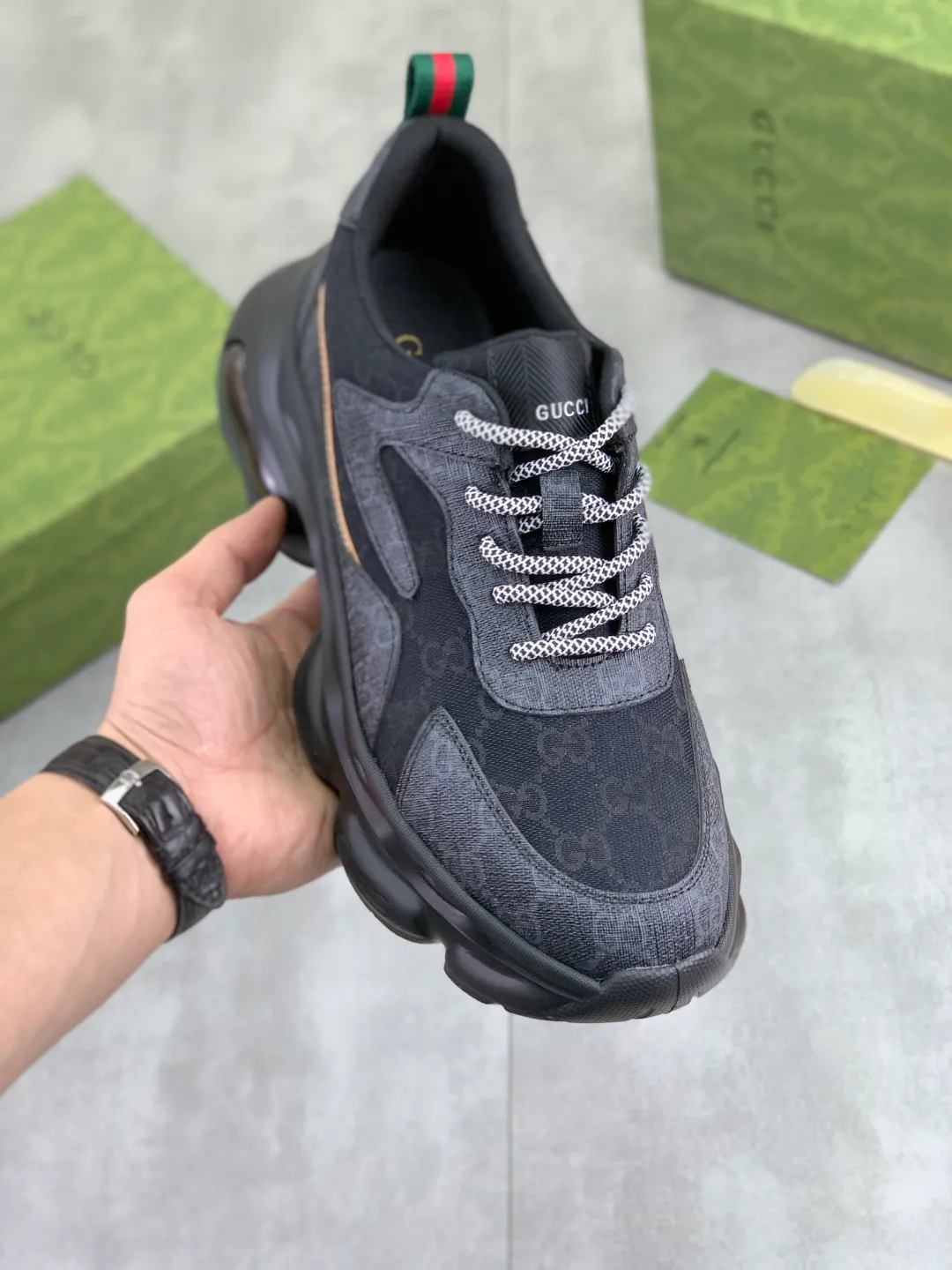 Men's men's shoes 💰P440💰 [New model] (GUCCI) official website's latest 🎁🎁casual and fashionable men's shoes 👟, hot style 💥 style is simple and elegant, exclusive for trendy men. Unique official website's latest brand double G elements Original 👑Gucci decoration, fashionable and generous, the fabric is original frosted calfskin✅Fully imported first-layer pigskin lining, the official website specifies wear-resistant, lightweight original rubber casual outsole, the classic model is taken in real life🎬38-44 4️⃣ colors available